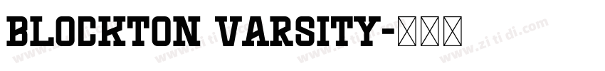 BLOCKTON VARSITY字体转换